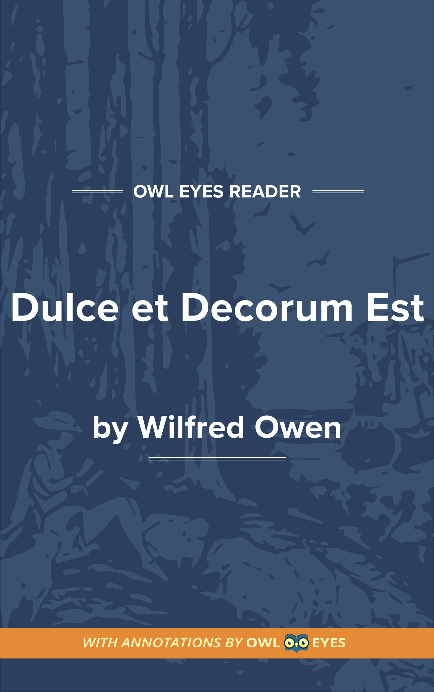 Dulce et Decorum Est Cover Image