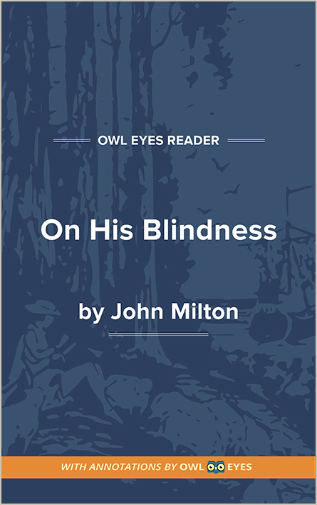 On His Blindness Cover Image