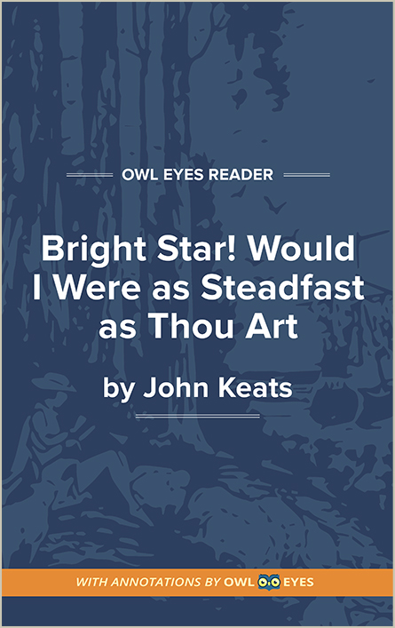 Bright Star! Would I Were Steadfast as Thou Art Cover Image