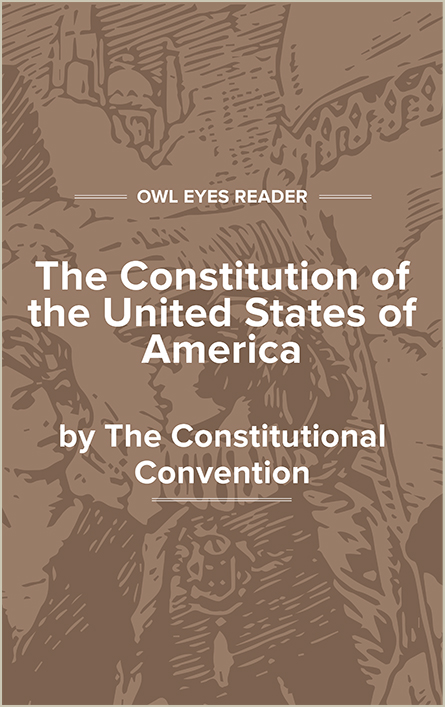 The Constitution of The United States of America Cover Image