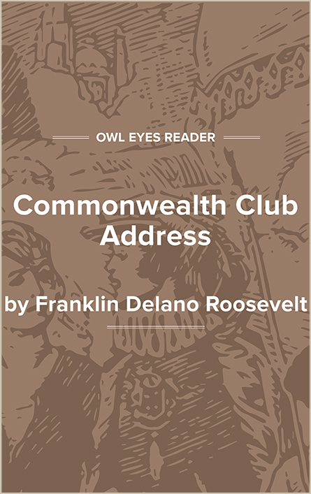 Commonwealth Club Address Cover Image