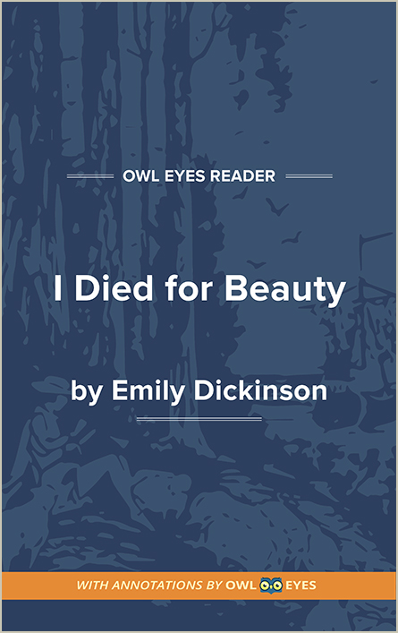 I Died for Beauty Cover Image