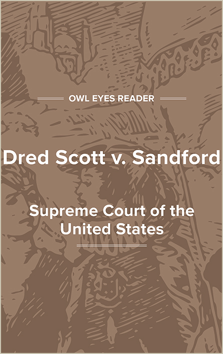 Dred Scott v. Sandford Cover Image