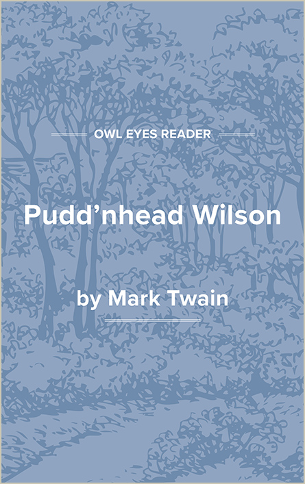 Pudd'nhead Wilson Cover Image