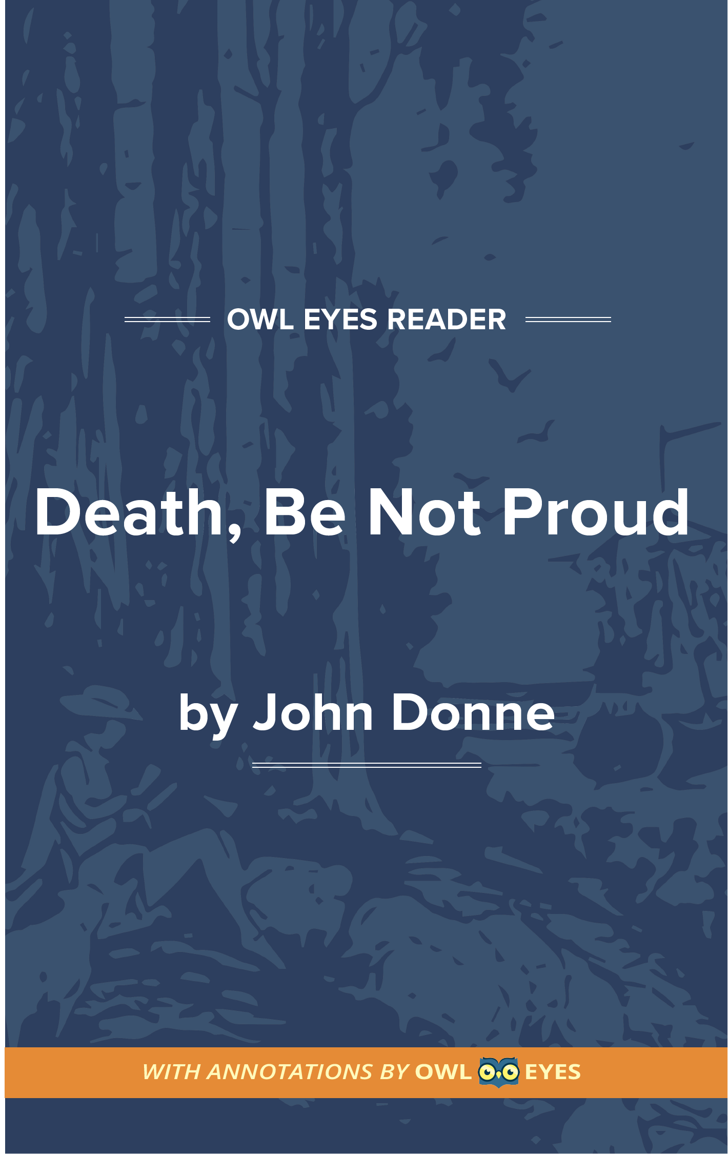 Death Be Not Proud Cover Image
