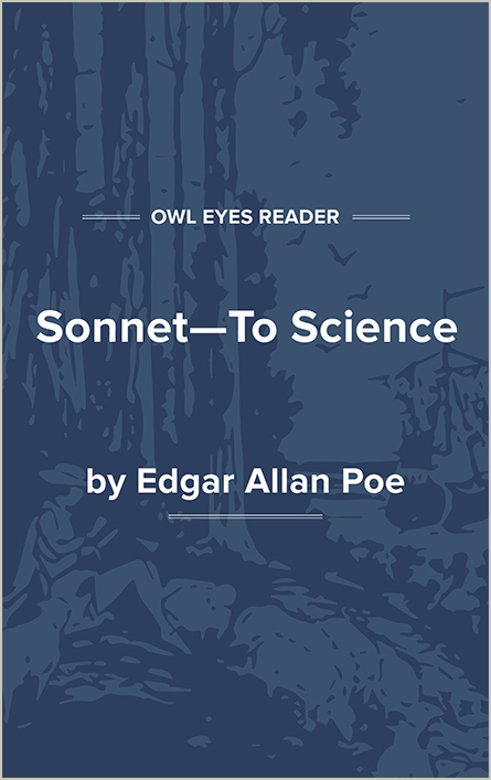 Sonnet—To Science Full Text and Analysis - Owl Eyes