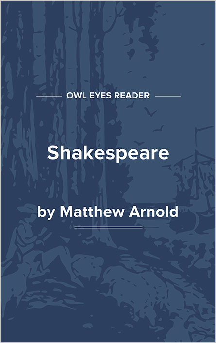 Shakespeare Cover Image