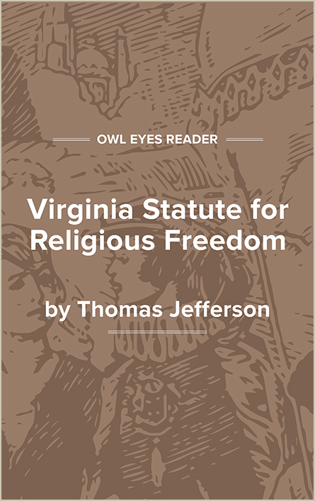 Virginia Statute for Religious Freedom Cover Image