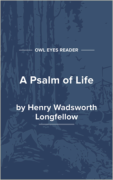 A Psalm of Life Cover Image