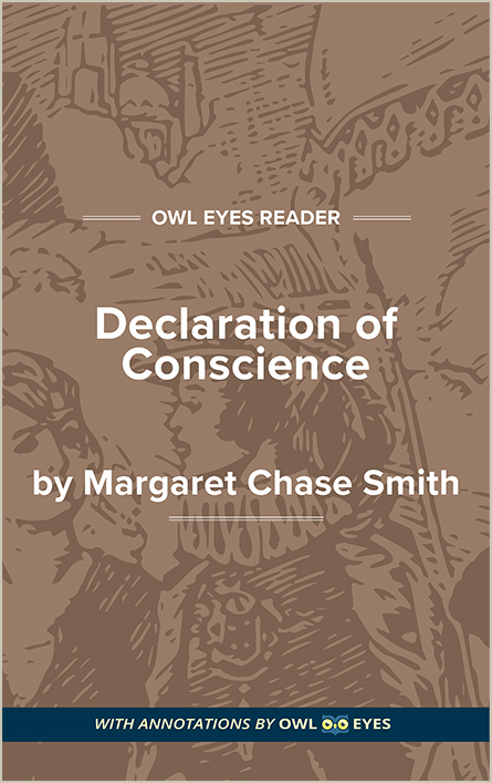 Remarks to the Senate in Support of a Declaration of Conscience Cover Image