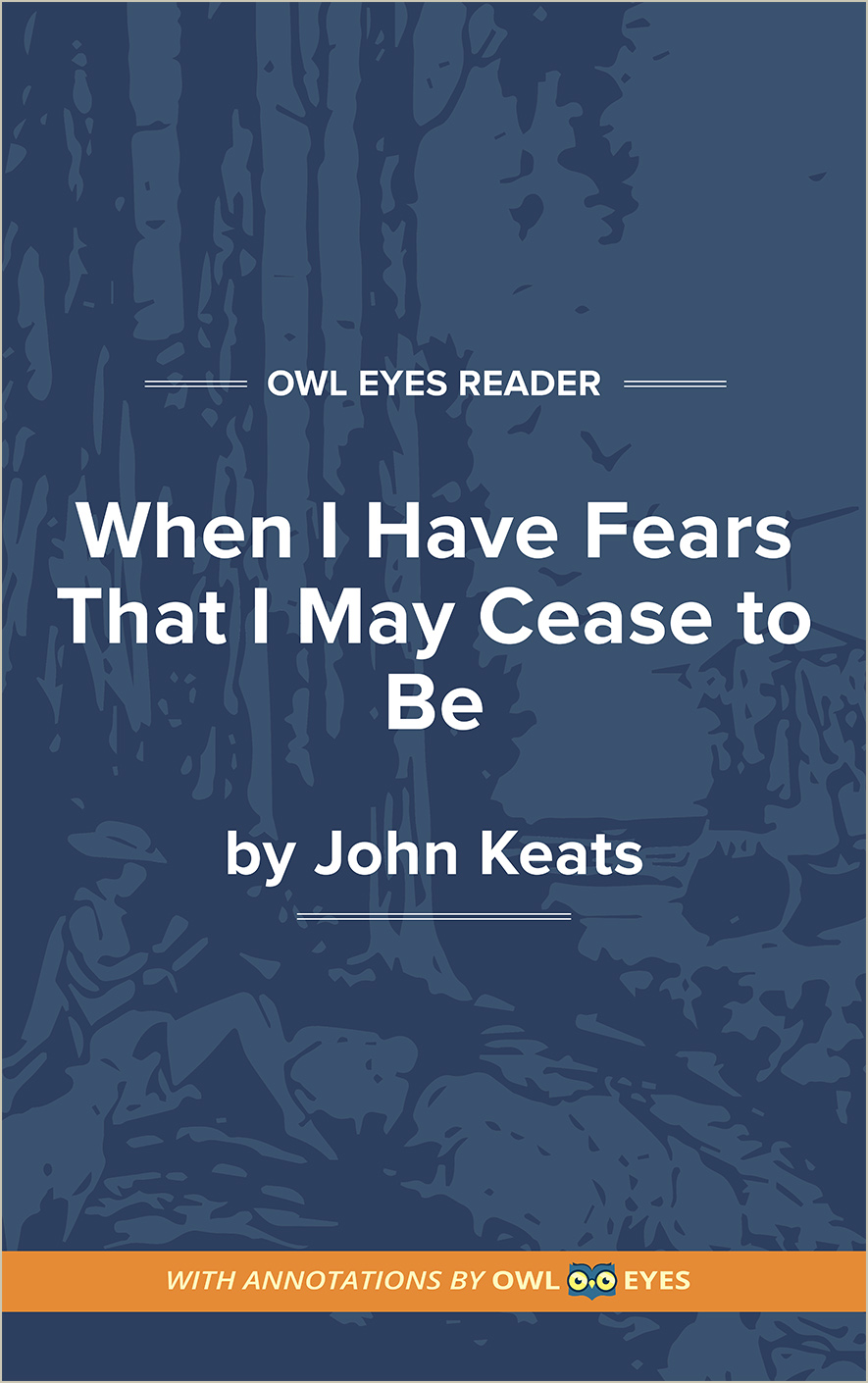 When I Have Fears That I May Cease to Be Cover Image