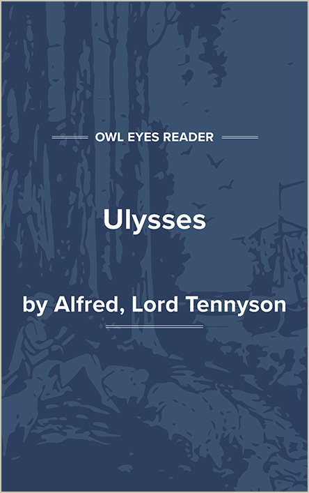 ulysses tennyson analysis