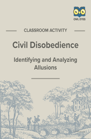 Civil Disobedience Allusion Activity