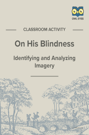 On His Blindness Imagery Activity