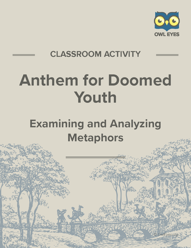 Anthem for Doomed Youth Literary Devices Lesson Plan - Owl Eyes