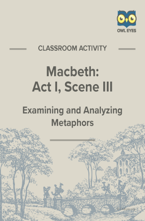 Macbeth Act I Scene III Metaphor Activity