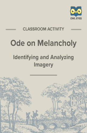 Ode on Melancholy Imagery Activity