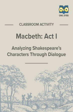 Macbeth Act I Dialogue Analysis Activity Worksheet